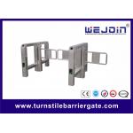 Anti-collision Automatic Turnstile Gates with Stainless Steel Housing and 900mm Arm for sale