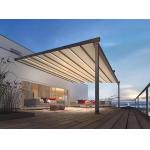 Outdoor electric LED retractable roof pergola and pergola components for sale
