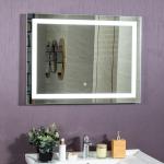 Hotel Wall Decor Touch Sensor LED Mirror with Modern Luxury Design W36xH36/W48xH36 for sale
