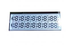 China Custom Monochrome Gray FSTN 7 Segment Lcd Display With White LED Backlight supplier