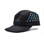 Triangle Shape Laser Cutting Customized 5 Panel Camper Hat With Linning for sale
