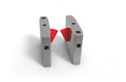 China RS485 3s SS304 Flap Barrier Gate IP44 Access Control Flap Barrier supplier