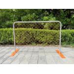 Pvc Chain Link Mesh Temporary Event Fence Metal Flat Feet Crowd Control for sale