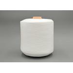 Semi Dull Raw White Polyester Yarn for sale