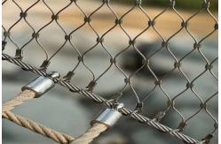China Inoxidable Diamond 60*60mm Stainless Steel Wire Rope Mesh supplier