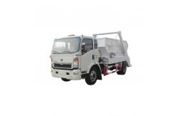 China CNHTC SINOTRUK HOWO 4X2 6-10cbm Swing Arm Truck For Waste Collection supplier