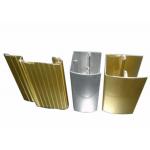 Silvery / Golden Industrial Aluminium Profile With Cutting / Punching / Drilling for sale