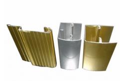 China Silvery / Golden Industrial Aluminium Profile With Cutting / Punching / Drilling supplier