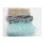 China 450gsm Colorful Printed Faux Fur Fabric for Long Pile Carpet Plush Curtain 65mm Fluffy manufacturer