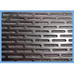 Galvanized Steel Slotted Hole Perforated Metal Cladding Panels Corrosion Resistant for sale