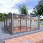 Modern Single Floor Flat Pack Container House Weather proof Expandable Prefab House for sale