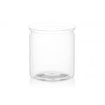 Heat Protection Clear Plastic Cylinder PET Easy Open Lid Canned Package