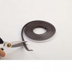 Flexible PVC Processing Rubber Magnetic Strip With Adhesive Tape for sale