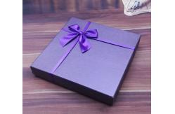 China Custom CDR Lid Bottom Box With Ribbon Closure CMYK Printed supplier