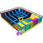 Childrens Bounce Trampoline Park With Ninja Warrior Course And Climbing Wall
