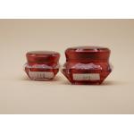 Red Diamond Shape Empty Cosmetic Pots ABS Plastic Cap OEM Design Available