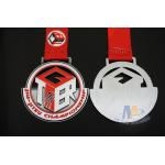 Metal Sports Soft Enamel Custom Award Medals Swmming Marathon Events Antique Silver Plating Medallion for sale