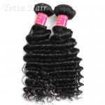 Real Deep Wave Indian Peruvian Virgin Hair  No Mixed Animal Hair or Synthetic Hair for sale