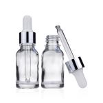 Empty 15ml 0.5oz Oil Dropper Glass Bottle Refill Portable Clear Bottle for sale