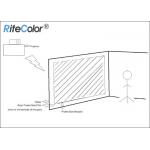 3D Holographic Rear Projector Film Adhesive Grey For Glass for sale