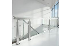 China Sophisticated Stainless Steel Handrails with 1200mm Balustrade Height for Glass Applications supplier