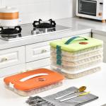 Multilayer Rectangle Plastic Food Household Storage Container Box For Dumpling