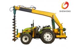 China Tower Erection Tools 100HP Tractor Mounted Digger Machine With Crane / Auger supplier