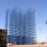 Powder Coated Rack Supported Buildings Q235 Q355 Steel Rack Supported Warehouse for sale