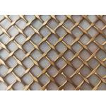 0.02-2.0mm Wire Lock Crimped Architectural Metal Mesh Brass Bronze Velp for sale