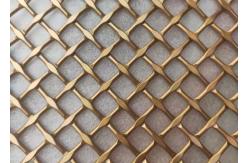 China 0.02-2.0mm Wire Lock Crimped Architectural Metal Mesh Brass Bronze Velp supplier