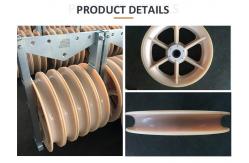 China 916mm Nylon Sheave Overhead Power Line Conductor Stringing Blocks supplier
