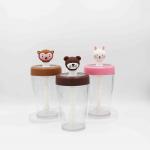 Customized Reusable Straw Water Bottle Plastic Baby School Drinking for sale
