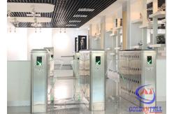 China Double Motor Full Automatic Retractable Airport Turnstile barrier Gate Mechanism supplier