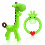 Non Toxic Soft Degradable Silicone Teething Toy For Baby Shower Gift for sale