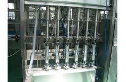 China Automatic Pneumatic Liquid Piston Filling Machine 2 heads, with 6m standard conveyor supplier