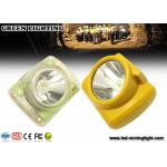 IP65 Lightweight Led Mining Light / 6000 Lux Hard Hat Headlamp PC Meterial for sale