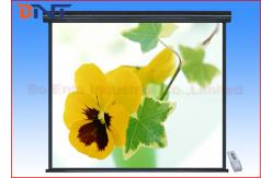 China 120 Inch Motorized Projector Screen Wall Mount With RF Remote Control supplier