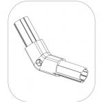 High Quality Aluminium  Joint Connector for 28mm lean pipe