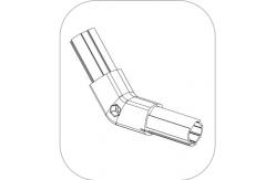 China High Quality Aluminium  Joint Connector for 28mm lean pipe supplier