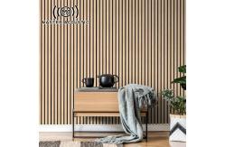 China Fireproof Slat Acoustic Panels Lightweight Natural Wood Acoustic Panels 2400*600MM supplier