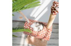 China Cute Giraffe 34cm Sisal Fabric Scratching Post supplier