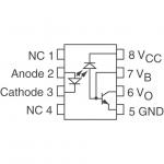 6N136-500E RF Integrated Circuits High Speed Optocouplers 1 Mb/s 3750Vrms