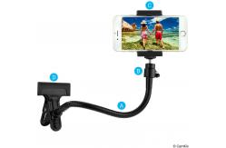 China Universal gooseneck phone mount Metal ABS Cell Phone Camera Holder For Tripod supplier