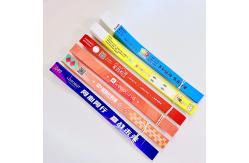 China Printable Tyvek Paper Wristbands With Sequential Numbering Barcoding supplier
