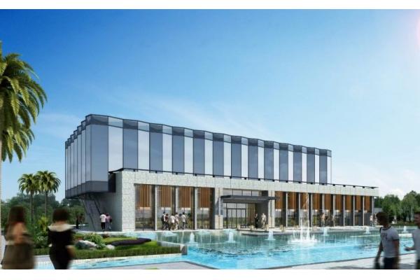 Advanced Stone Curtain Wall Solution Glass Facade Design With Hidden Frame