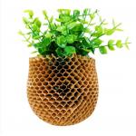 Degradable Honeycomb Wrapping Paper Mesh Sleeve For Glass Bottle Cosmetic Packaging for sale