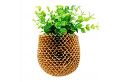 China Degradable Honeycomb Wrapping Paper Mesh Sleeve For Glass Bottle Cosmetic Packaging supplier
