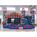 Customized inflatable bouncy castle printing inflatable bouncy castle with slide for sale