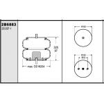 W013586883 Industrial Air Spring 20-1 For Watson & Chalin #AS-0092 for sale