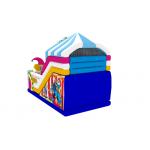 Commercial Inflatable Double Slides Clown Inflatable Slides Castle For Kids
